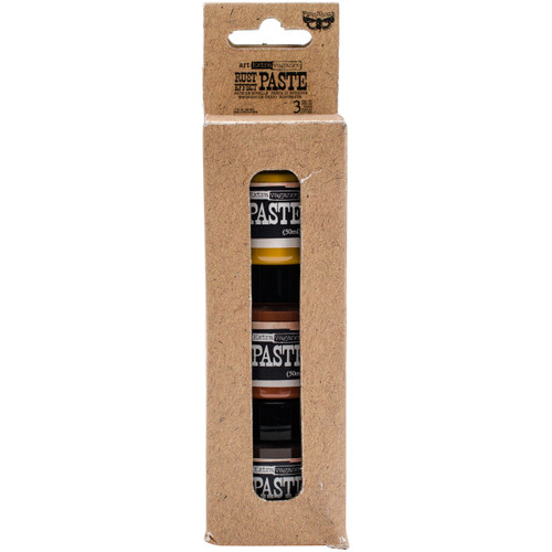 Finnabair Art Extravagence Rust Effect Paste 50ml Jars 3/Pkg-3 Colors - 963576 - 655350963576