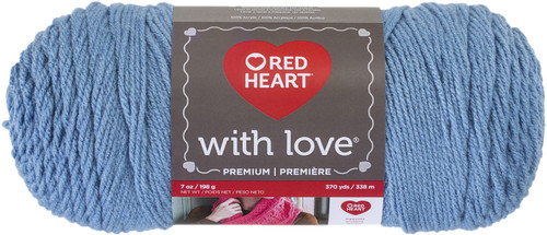 Red Heart With Love Yarn-Bluebell E400-1805 - 073650817571