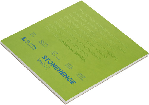 Stonehenge Paper Pad 8"X8" 15 Sheets/Pkg-White 90lb SWP8X8