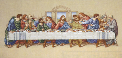 Janlynn Counted Cross Stitch Kit 26.5"X10"-The Last Supper (14 Count) - 1149-11