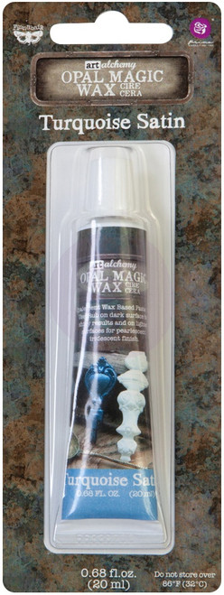 Finnabair Art Alchemy Opal Magic Wax .68 Fluid Ounce-Turquoise Satin - AAOW-64276 - 655350964276