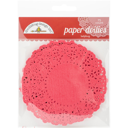 Doodlebug Doilies 4.5" 75/Pkg-Ladybug - DD-4453 - 842715044531