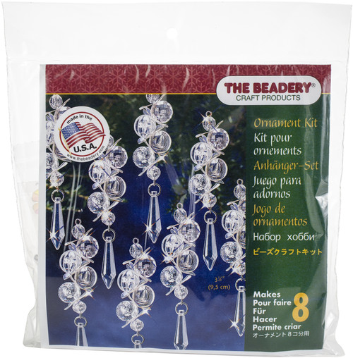 The Beadery Holiday Beaded Ornament Kit-Irridescent Bubbles Makes 8 BOK-7445 - 045155900935