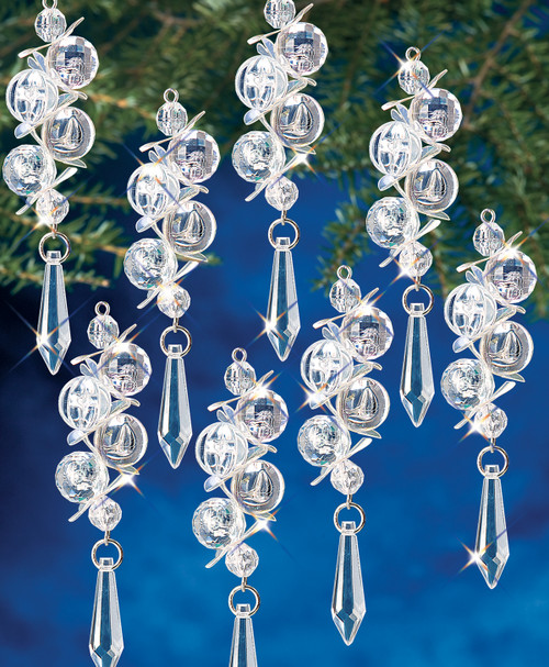 The Beadery Holiday Beaded Ornament Kit-Irridescent Bubbles Makes 8 - BOK-7445