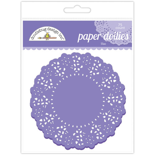Doodlebug Doilies 4.5" 75/Pkg-Lilac - DD-4459