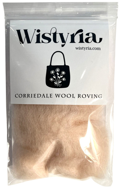 Wistyria Editions Wool Roving 14"-Flesh - R-W830R - 893812001330