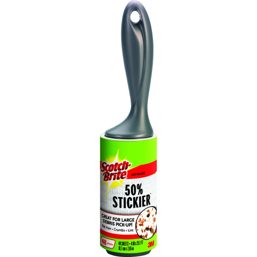 Scotch-Brite 50% Stickier Lint Roller-48 Sheets 4"X25.1' - 830RS48 - 051141598581