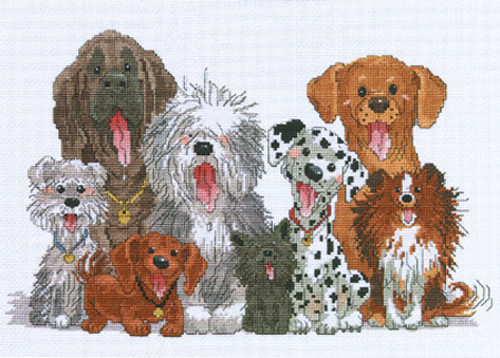 Janlynn/Suzy's Zoo Counted Cross Stitch Kit 15"X10"-Dogs Of Duckport (14 Count) - 38-0178