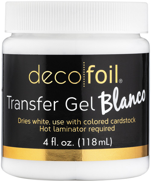 iCraft Deco Foil Transfer Gel Blanco 4oz-White 5563 - 000943055631