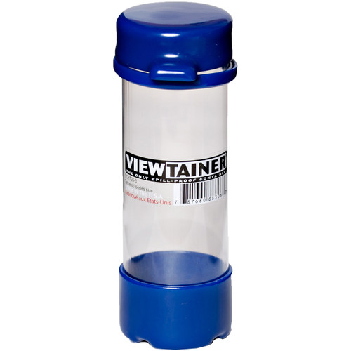 Viewtainer Tethered Cap Storage Container 2"X6"-Blue - CCRT26-3 - 787660883067 Viewtainer Tethered Cap Storage Container 2"X6"-Blue - CCRT26-3 - 787660883067