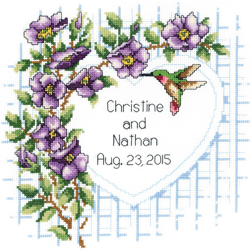 Janlynn Counted Cross Stitch Kit 10"X10"-Garden Trellis (14 Count) - 13-0347