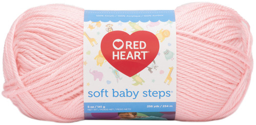Red Heart Soft Baby Steps Yarn-Baby Pink E746-9700 - 073650798719