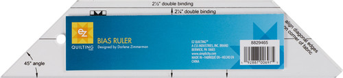 EZ Quilting Bias Acrylic Ruler-Clear 8829465 - 192887006975