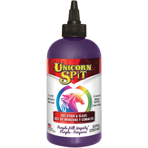 Unicorn Spit Wood Stain & Glaze 8oz-Purple Hill Majesty - 5771-009 - 076818004417