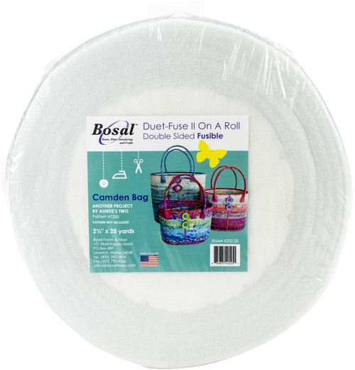 Bosal Duet II Double Sided Fusible Interfacing On A Roll-2.25"X25yd - 4252-25 - 834875425251