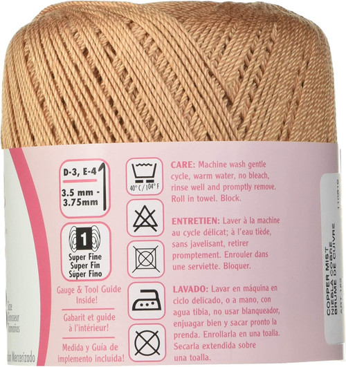 Aunt Lydia's Fashion Crochet Thread Size 3-Copper Mist - 182-0310 Aunt Lydia's Fashion Crochet Thread Size 3-Copper Mist - 182-0310