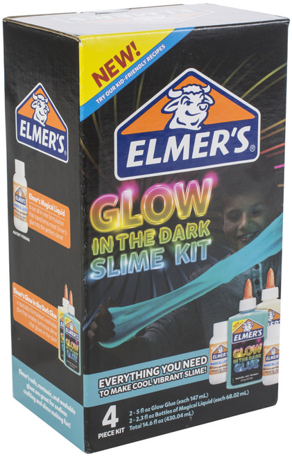 Elmer's Slime Kit W/Magical Liquid-Glow In The Dark - E2062242