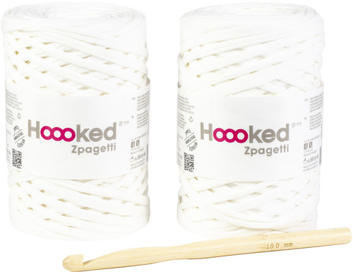 Hoooked Revisto Basket Kit W/Zpagetti Yarn-Off White PAK024-28