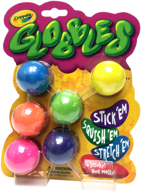 Crayola Globbles 6/Pkg-Assorted Colors - 74-7294 - 071662072940