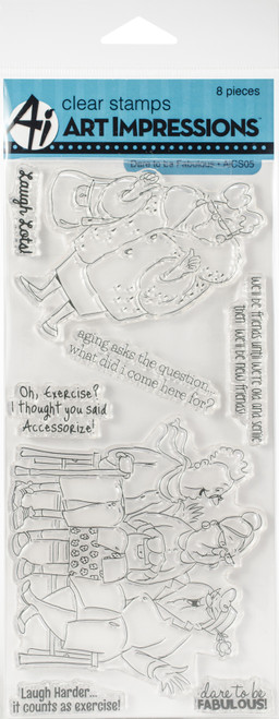 Art Impressions Clear Stamps-Dare To Be Fabulous AICS05 - 608729390237