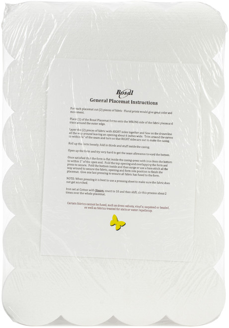 Bosal Craf-Tex Double-Sided Fusible Placemat Craft Pack-12.5"X18.25" PM9