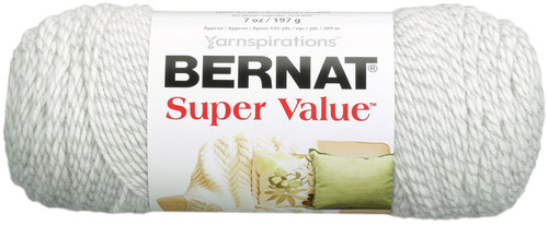 Bernat Super Value Solid Yarn-Grey Ragg - 164053-53043 - 057355263451