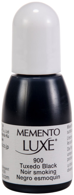 Memento Luxe Ink Refill .5oz-Tuxedo Black - RL-900 - 712353189003