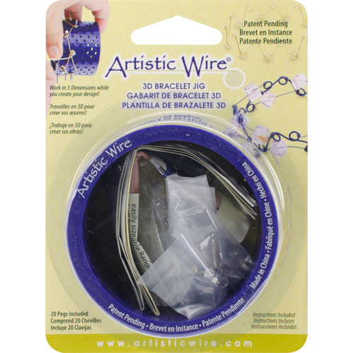 Artistic Wire 3D Bracelet Jig-With 20 Pegs - 228S-550 - 035926123649