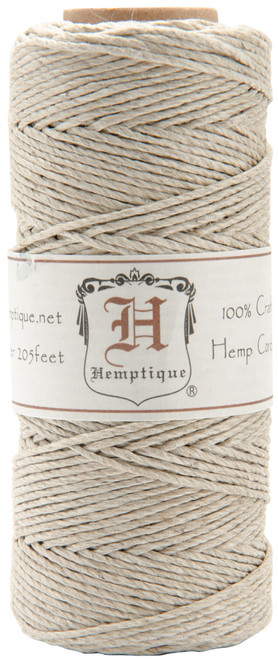 Hemptique Hemp Cord Spool 20lb 205'-Natural - HS20NA - 091037029263