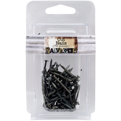 BCI Crafts Salvaged Cut Nails .875" 75/Pkg-Black 75NAIL - 700254534893