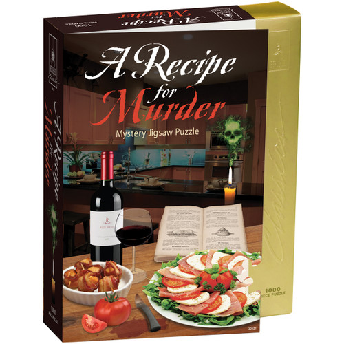 BePuzzled Mystery Jigsaw Puzzle 1000 Pieces 23"X29"-Recipe For Murder - 33121 - 023332331215 BePuzzled Mystery Jigsaw Puzzle 1000 Pieces 23"X29"-Recipe For Murder - 33121 - 023332331215