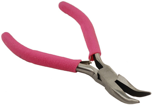 Craft Medley Curved Nose Pliers W/Soft Grip Handle-4.75" - BT118 Craft Medley Curved Nose Pliers W/Soft Grip Handle-4.75" - BT118