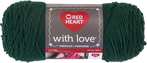 Red Heart With Love Yarn-Evergreen E400-1621 - 073650817502