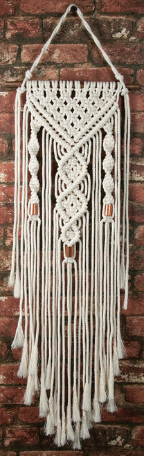 Solid Oak Macrame Wall Hanging Kit-Dual Spirals - MWH003