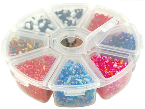 Craft Medley Craft and Bead Storage Organizer Box-4" - PB808 Craft Medley Craft and Bead Storage Organizer Box-4" - PB808