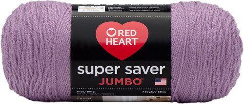 Red Heart Super Saver Jumbo Yarn-Orchid - E302C-0530 - 073650013478