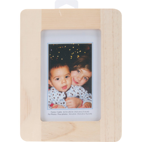 Multicraft Natural Pine Desktop Photo Frame-6.5"X8.5", 4"X6" Opening WS280 - 775749139150