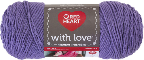 Red Heart With Love Yarn-Lilac E400-1538 - 073650817465