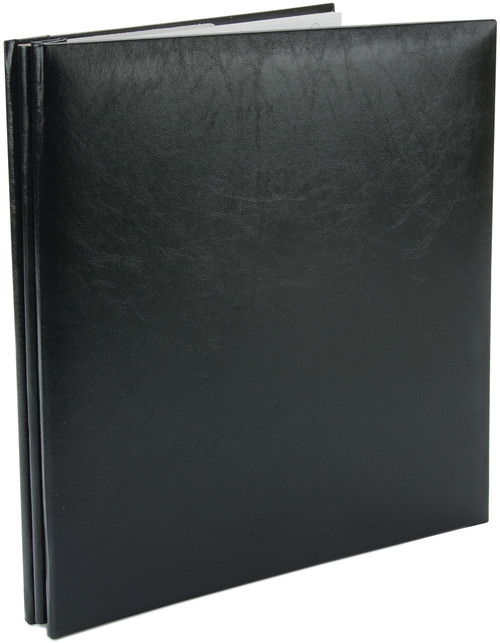 Pioneer Leatherette Post Bound Album 8.5"X11"-Black MB811-60667