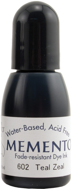 Memento Dye Ink Refill .5oz-Teal Zeal - RM000-602 - 712353236028