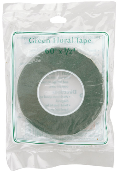 Floral Tape .5"X60'-Green -S9663 - 046501045232