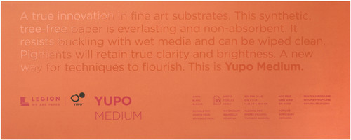 Yupo Medium Pads 6"X15" 10 Sheets/Pkg-White 74lb - YMP6X15 - 645248434318