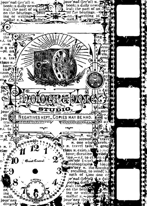 Tim Holtz Cling Stamp 2.5"X3.5"-Photograph - COM-019 - 653341830814
