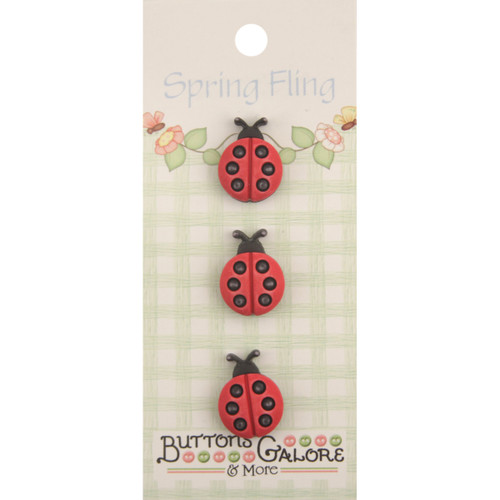 Buttons Galore Spring Fling Buttons-Ladybugs - SFB-131 - 840934096492 Buttons Galore Spring Fling Buttons-Ladybugs - SFB-131 - 840934096492