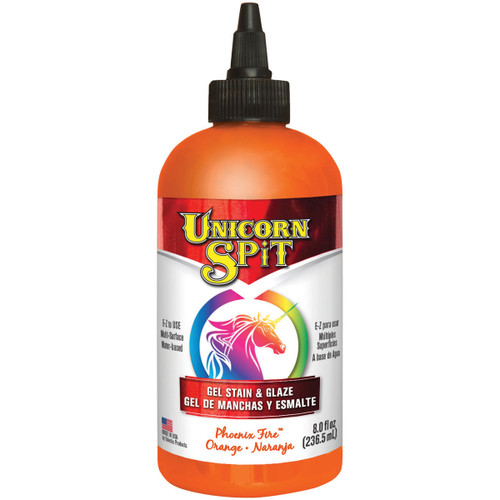 Unicorn Spit Wood Stain & Glaze 8oz-Phoenix Fire 5771-003 - 076818004356