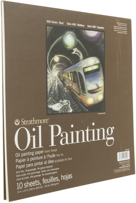 Strathmore 400 Series Oil Painting Pad 12"X12"-10 Sheets - 62430312