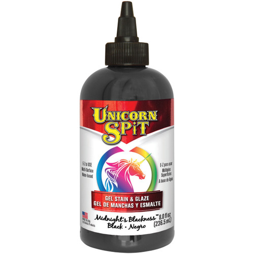 Unicorn Spit Wood Stain & Glaze 8oz-Midnight's Blackness - 5771-010 - 076818004431