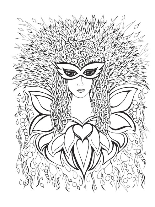 Creative Haven: Fanciful Faces Coloring Book-Softcover - B6779355 Creative Haven: Fanciful Faces Coloring Book-Softcover - B6779355