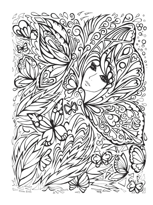 Creative Haven: Fanciful Faces Coloring Book-Softcover - B6779355 Creative Haven: Fanciful Faces Coloring Book-Softcover - B6779355