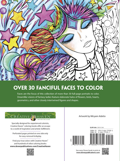 Creative Haven: Fanciful Faces Coloring Book-Softcover - B6779355 Creative Haven: Fanciful Faces Coloring Book-Softcover - B6779355